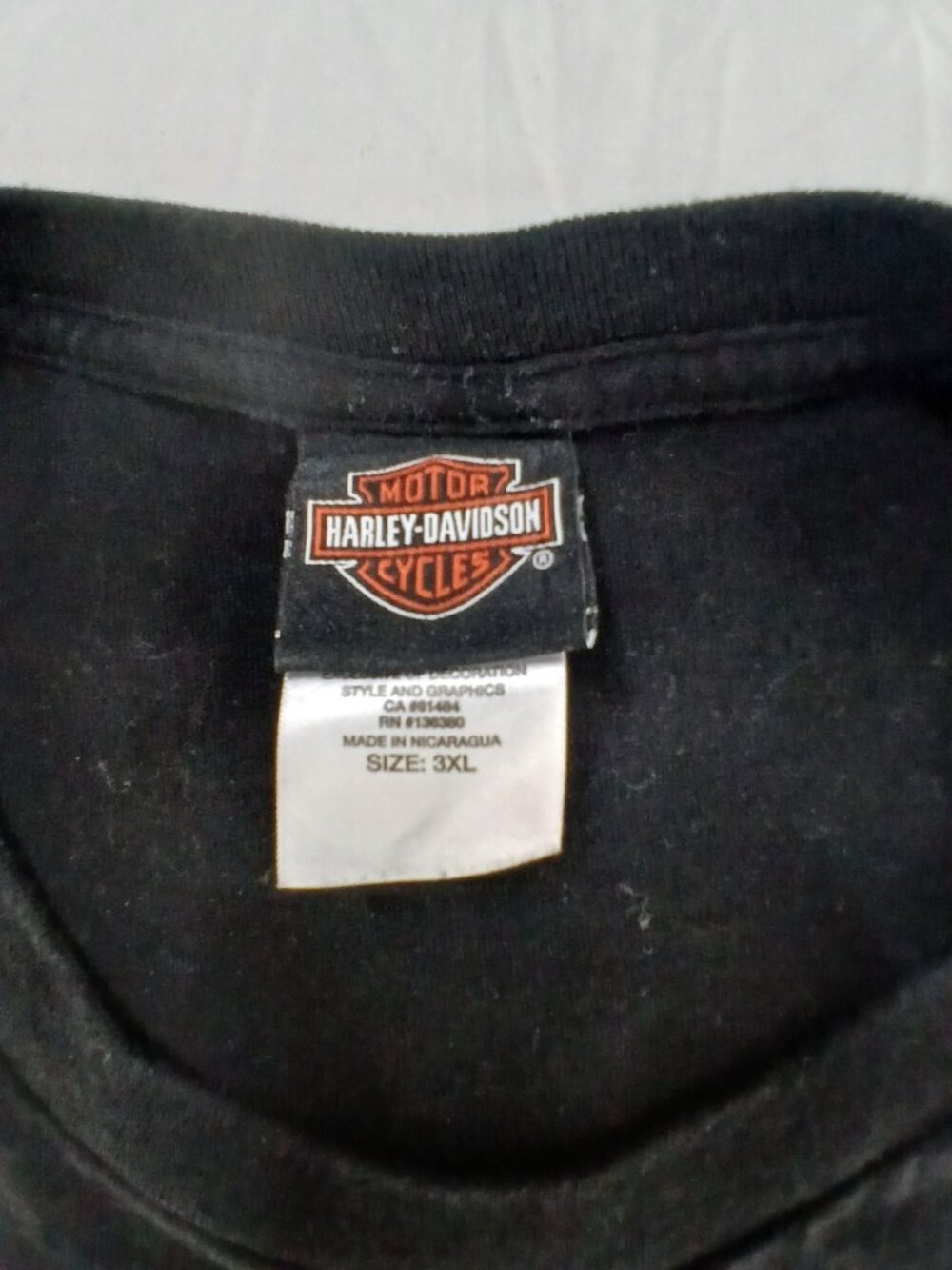 Harley Davidson Mens Freedom Graphic T Shirt Seattle Jet City Black 3XL Cotton - Picture 12 of 15